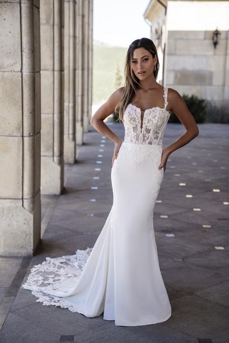 Allure Bridals 9808 Timeless Lace Sheath Wedding Dress