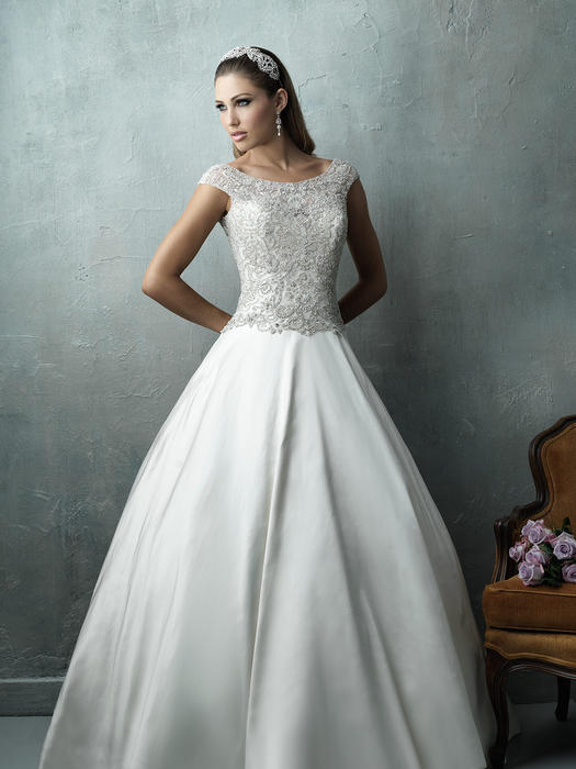 Off-The-Shoulder Ballgown With Lace by Allure Bridals Style 9681