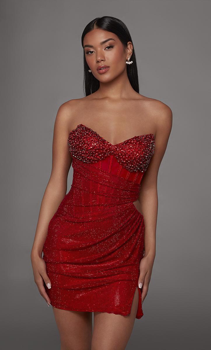 red mesh bodycon dress red mesh dress Red Printed Mesh Long Sleeve Bodycon Midi Dress  AX Paris