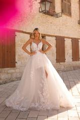 85706 All Ivory Gown With Ivory Illusion front
