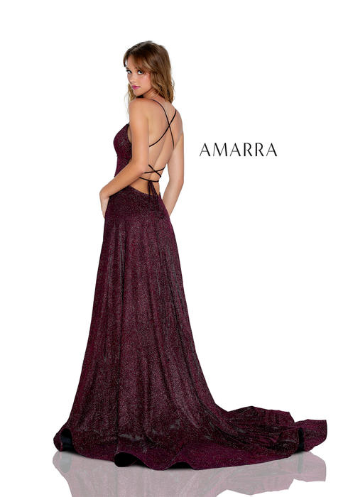 amarra purple prom dress