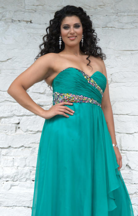 ANGELA & ALISON Plus Size Prom 21088W