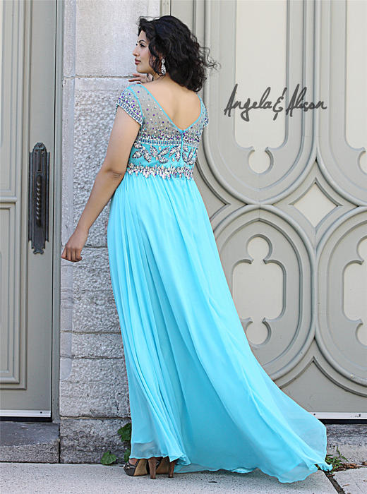 Angela and Alison Plus Size Prom 41097W