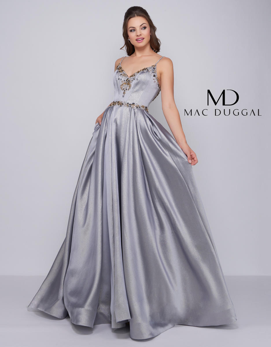 platinum evening gowns