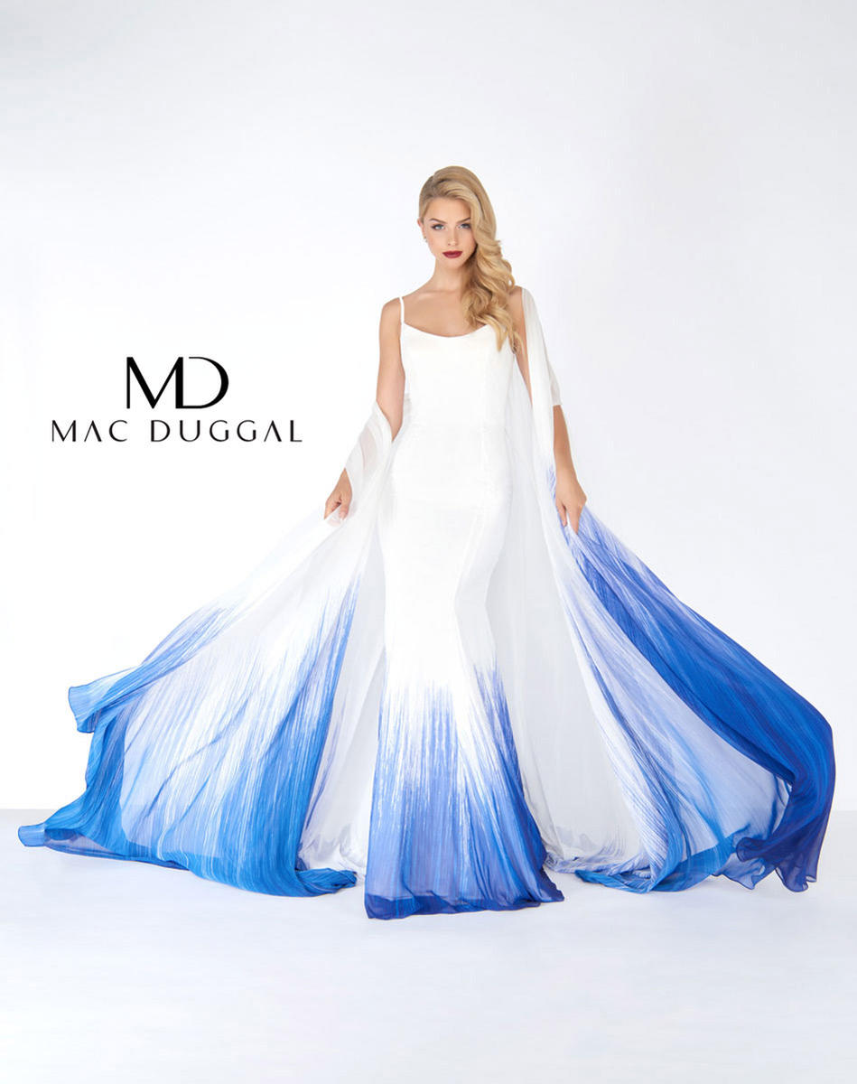 mac duggal royal blue dress