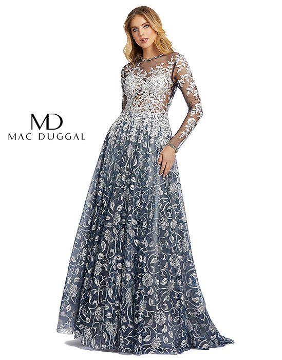 Mac Duggal Ruffled Floral Gown | Bloomingdale's