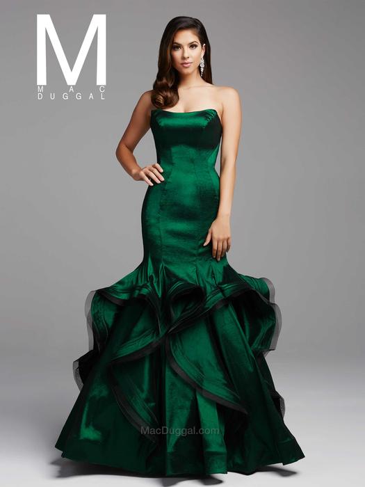 mac duggal emerald green dress