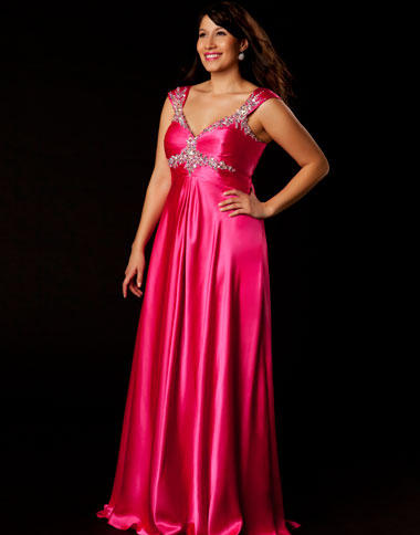 strapless open back dress Elegant Dusty Rose Beaded Bodice Floor Length Evening Gown – FancyVestido main image 0
