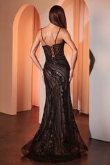 CC0389 Black-nude back