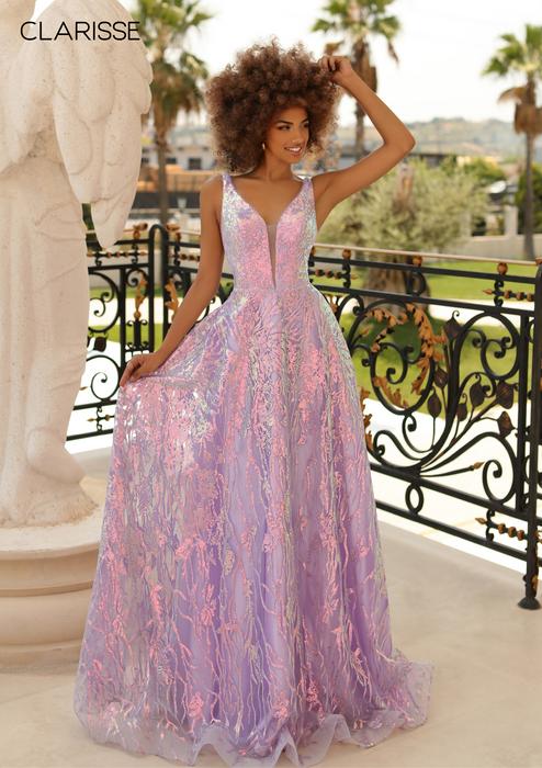 Clarisse 810521 Lace Corset Prom Dress