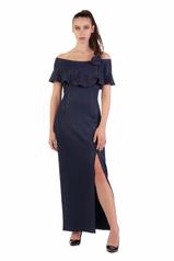 D2793 Navy Lurex (metallic) front