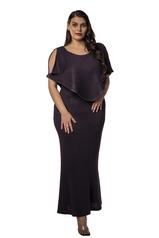 D3211 Eggplant Lurex (metallic) front