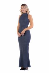 D3313 Navy Lurex (metallic) front