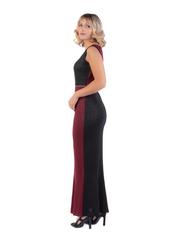 D3345 Wine Lurex (metallic) back