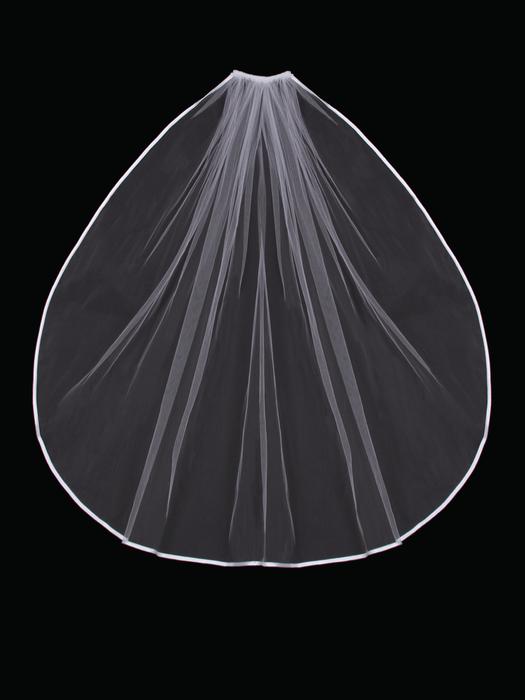 Single Tier Bridal Veil V02SW