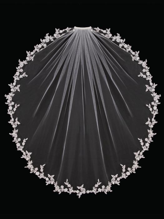 Single Tier Bridal Veil V1392SW