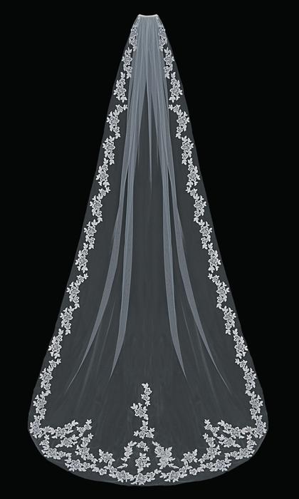 Cathedral Bridal Veil V1597C