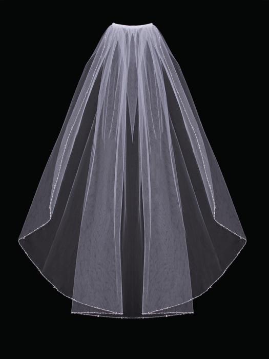 Single Tier Bridal Veil V406SW