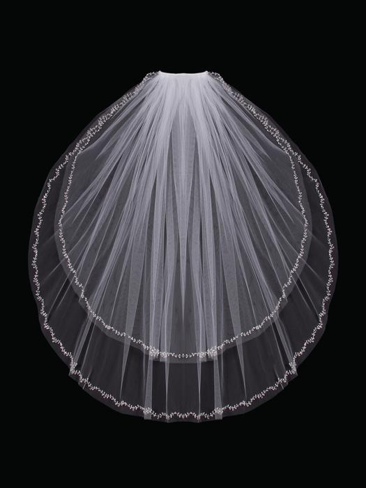 Two Tier Bridal Veil V803W