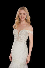 1057 Ivory Lace/Tulle/Ivory Gown/Ivory Tulle Illusion detail