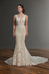 1066 Ivory Silver Lace/Ivory Tulle/Honey Gown/Ivory Tul front