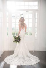 1066 Ivory Silver Lace/Ivory Tulle/Ivory Gown/Ivory Tul back