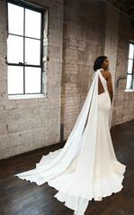 1341 Ivory Lace Over Ivory Gown With Ivory Tulle Plunge back