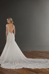 1104 Ivory Lace And Tulle Over Ivory Gown With Ivory Tu back