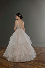 1105 Ivory Lace And Tulle Over Ivory Gown With Ivory Tu back