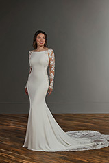 1158 Ivory Gown With Java Tulle Illusion front