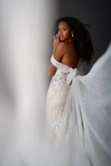 1193 White Lace And Tulle Over White Gown With Java Tul back