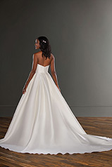 1210 Silk Natural With Java Tulle Plunge back