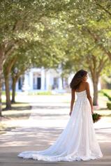 1228 White Lace And Tulle Over White Gown With Java Tul back