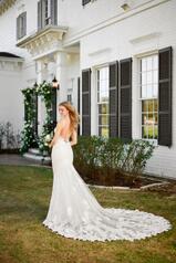 1247 Ivory Gown With Java Tulle Illusionbr / back
