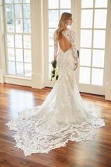 1257 Ivory Lace And Tulle Over Honey Gown With Java Tul back