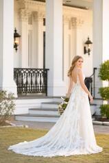 1261 Ivory Lace And Tulle Over Honey Gown With Java Tul back