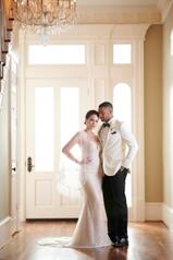 1299 Ivory Tulle Over Honey Gown With Java Tulle Lined  front