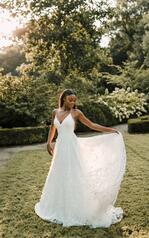 1329 Ivory Lace And Tulle With Silk Ivory Silk Zibeline front