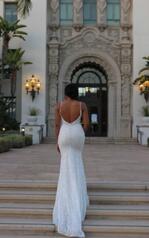 1306 Ivory Lace Over Ivory Gown With Ivory Tulle Plunge back