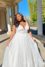 7194 (IVIV-IV) Ivory Lace and Tulle over Ivory Gown wit front