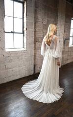 1335 Ivory Lace Over Honey Gown back
