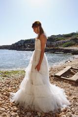 1187 Ivory Lace And Tulle Over Moscato Gown With Java T detail