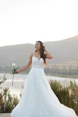 7398 Tulle And Regency Organza Over Ivory Gown front