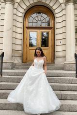 7398 Tulle And Regency Organza Over Ivory Gown front