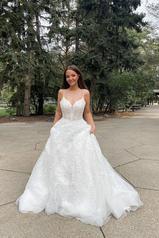 7398 Tulle And Regency Organza Over Ivory Gown front