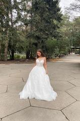 7398 Tulle And Regency Organza Over Ivory Gown front