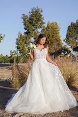 7398 Tulle And Regency Organza Over Ivory Gown front