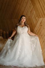 7398 Tulle And Regency Organza Over Ivory Gown front