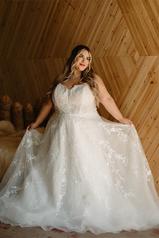 7398 Tulle And Regency Organza Over Ivory Gown front