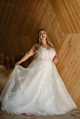 7398 Tulle And Regency Organza Over Ivory Gown front